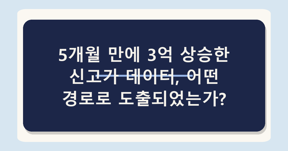 동탄 아파트 5개월간 3억 오른 기록 - 신고가 거래 현장 분석