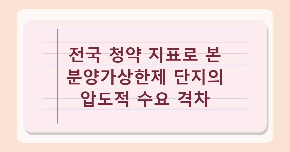 분양가상한제 단지 청약 경쟁률 18.5대 1, 일반 대비 2.5배 높은 이유
