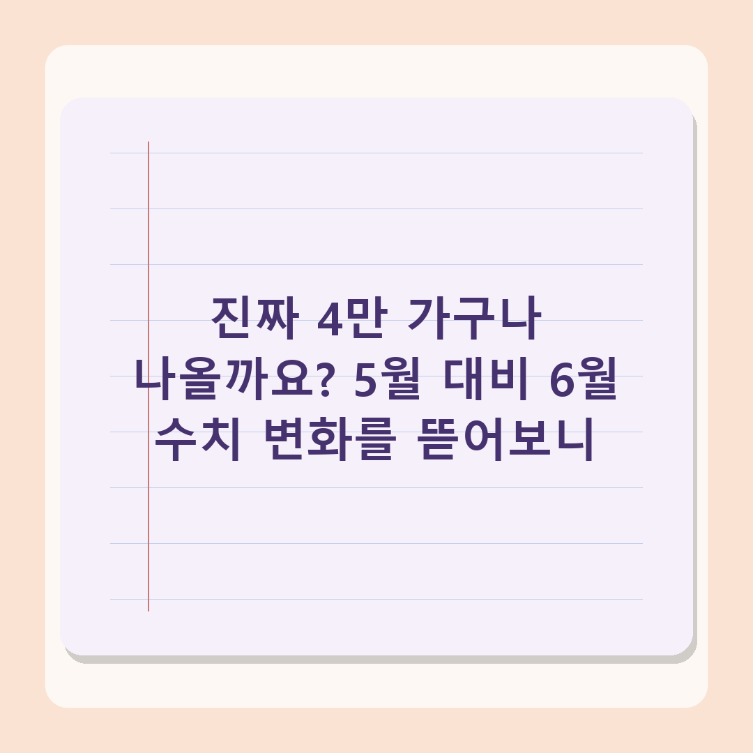 6월 아파트 청약 전략, 올해 최대 물량 4만가구 직접 분석 결과