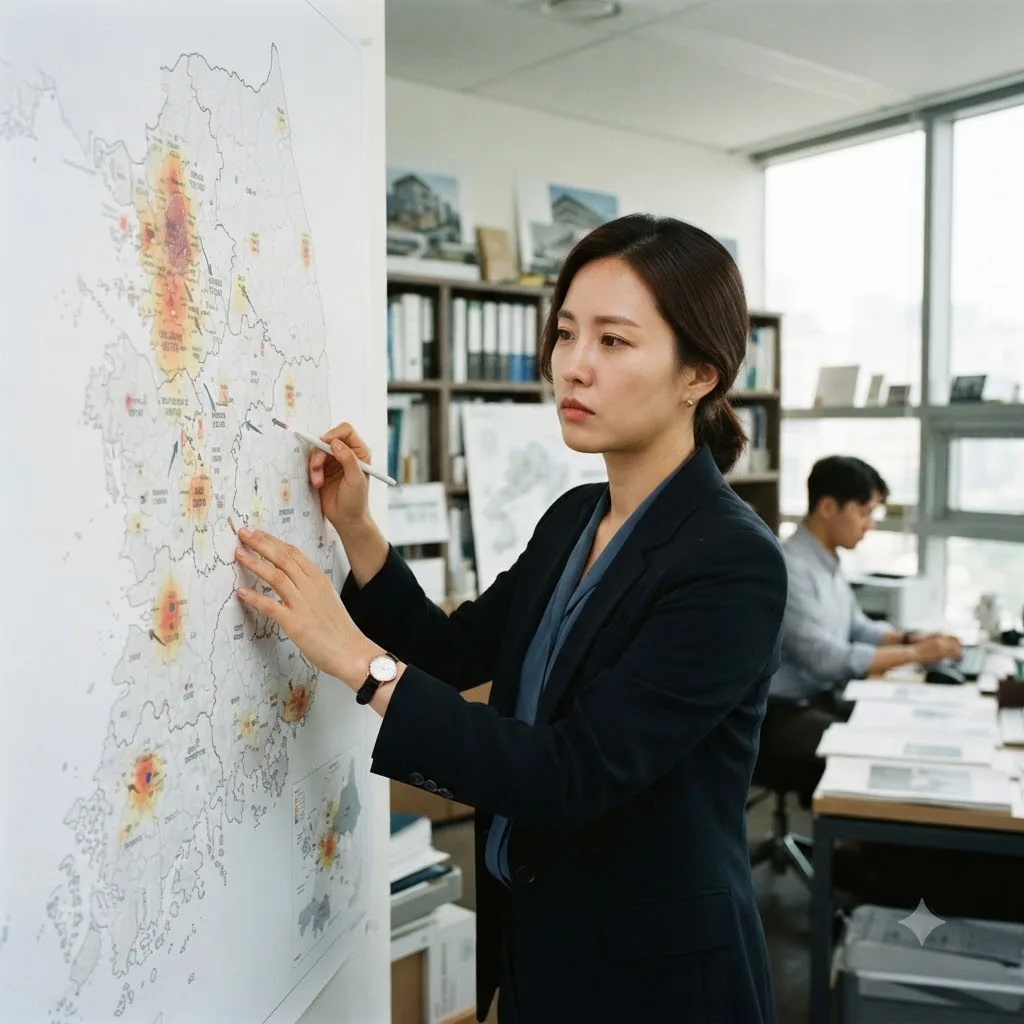 수도권 인구 쏠림과 지방 소멸 위기 가속화 (AI 생성)