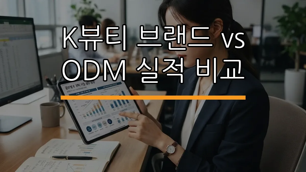 K뷰티 브랜드 vs ODM 실적 비교 (AI 생성)
