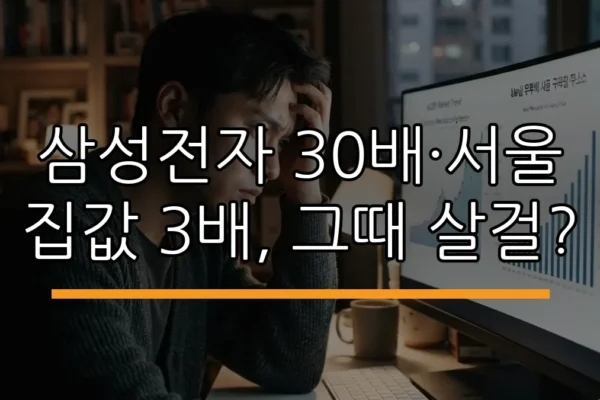 삼성전자 30배·서울 집값 3배, 그때 살걸? (AI 생성)