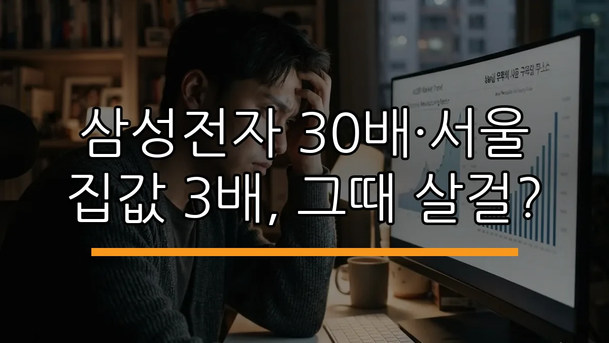 삼성전자 30배·서울 집값 3배, 그때 살걸? (AI 생성)