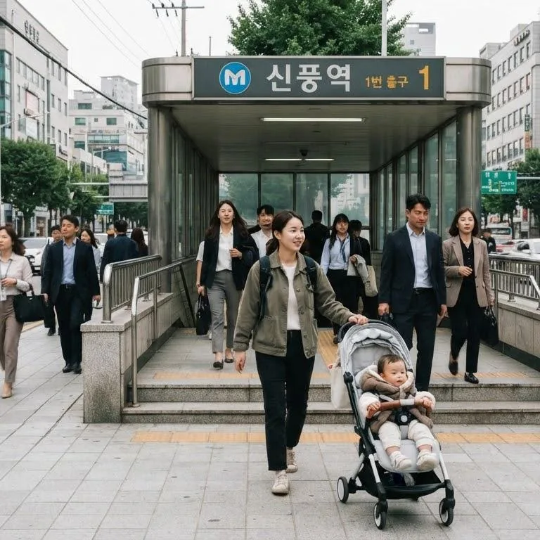 신풍역 더블 역세권과 강남 접근성 인프라 (AI 생성)