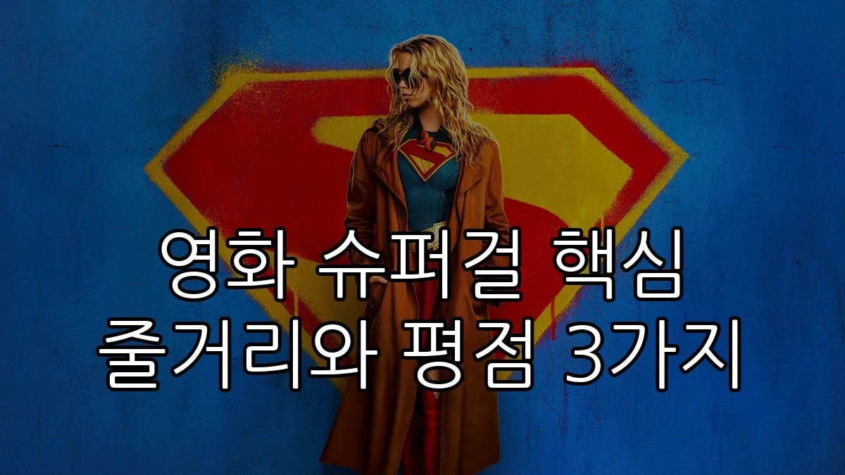 영화 슈퍼걸 핵심 줄거리와 평점 3가지